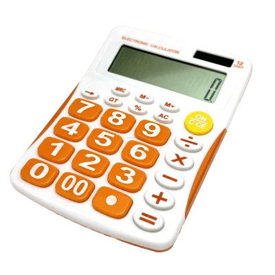 12 Digits Calculator Dual Power Custom Logo Desktop Calculator