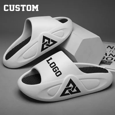2024 Beach Fashion Women Summer Sandals Eva Custom Printed Sports Men'S Slides Slippers Logo for Men
