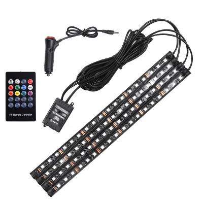 Car Atmosphere Light Modified Car Colorful Foot Lamp Mobile APP Decorative Light Led Music Rhythm Light