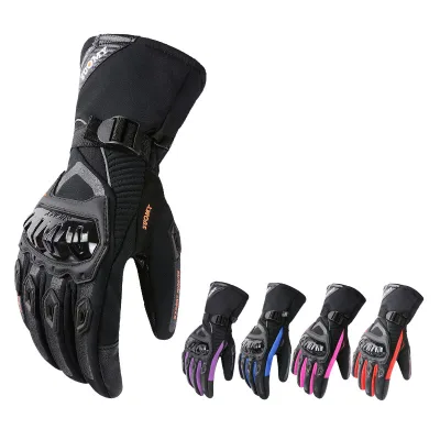 Winter Thermal Gloves for Daily Use Full Fingers Breathable and Waterproof Riding Gloves for Motorbike Cycling