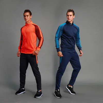 Custom Thai Quality 100% Polyester Soccer Tracksuit Training Suit Player Football Team Tracksuits Football Jacket for Men