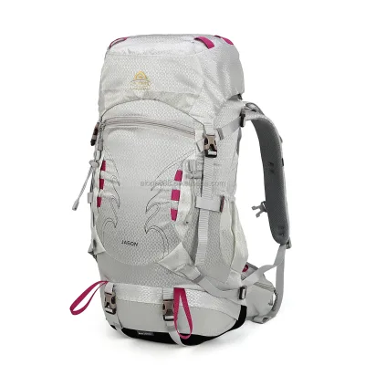 Recycled Fabric Outdoor Hiking Backpack 35+5l Large Capacity Mountain Bagpack Rucksack Outdoor Trekking Hiking Backpack