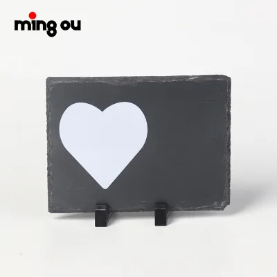 Photo Rock Frame Blank Laser Engraving Heart Custom Printing Rocks Gift Shape Sublimation Stone Slate