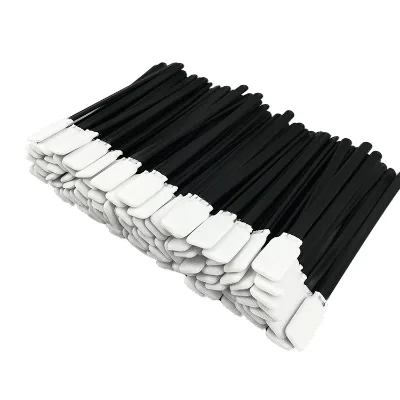 Black Handles Disposable Industrial Cleanroom Cleaning Sticks Printer Head Cleaning Swabs