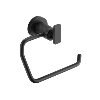 Unique Design Paper Holder with Hooks Suitable for Bathroom Decoration Wall Mounted Brass Gun Gray Tissue Holder