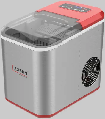 Electric Ice Maker Led Touch Control and Bottom with RGB 3 Color Light Ice tank Full Switch-off Automatically