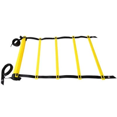 Agility Ladder for Soccer Basketball Speed Jump Adjustable Size Length Training Equipment Yellow PP Material KSE Brand