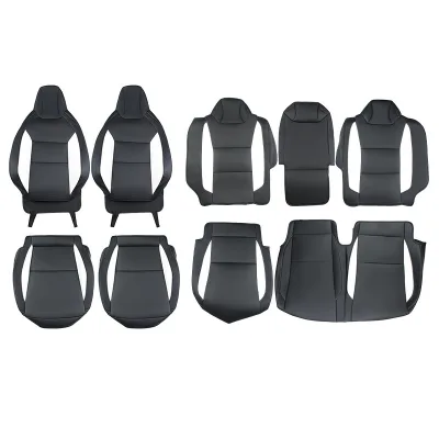 New Arrival All-Inclusive Comfortable Durable Nappa Leather Four Season Universal Car Seat Full Cover Set for Cybertruck Tesla