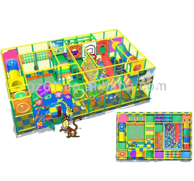 Jungle Theme Indoor Playground Equipment Children Soft Games Indoor Kids Play Room Design