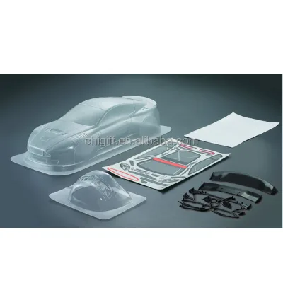 PC Clear Bodyshell Plastic Rc Car Shell With Sticker for 1/10on-road Rc Car