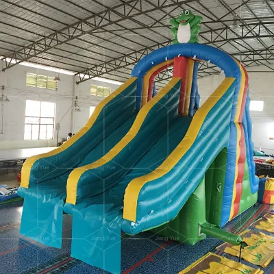 Mini Size Frog Inflatable Pool Slide for Inground Swimming Pools