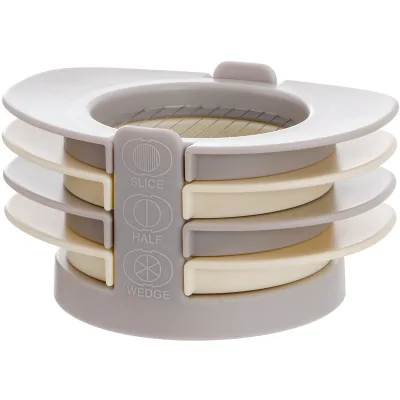 Stainless Steel Egg Cutter Easy Slicing Tool Multifunctional Home Egg Slicer 4-in-1 Fancy Egg Slicer