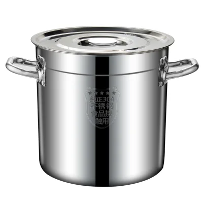 High Quality Large Capacity 201 304 Stainless Steel Soup Pot Cooking Pot Stock Pot with Lid