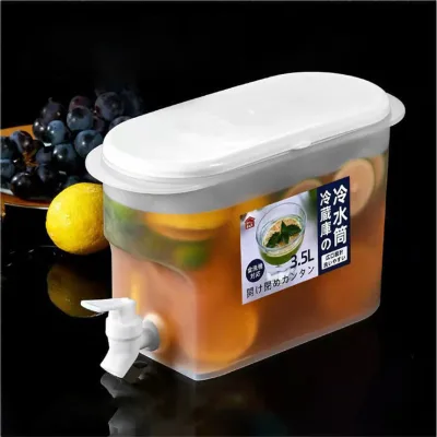 DD1449  Lemon Juice Milk Dispensers With Faucet Teapot Lemonade Bucket Refrigerator Cold Beverage Dispenser Kettle