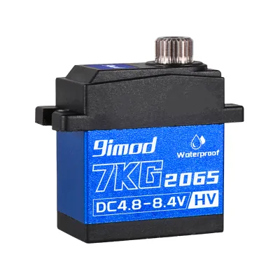 9imod 7kg 2065 Digital Servo Waterproof HV Metal Gear Mini Servo with Horn/Bracket/Steering Links for TRX4M 1/18 RC Car