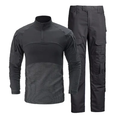 GAF Best Selling Camo Knitted Frog Outdoor Long-sleeve Training Men's Tactical Camo Suit
