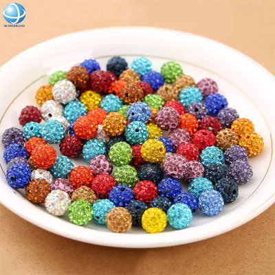 Custom Size Crystal Rhinestone Shambala Ball Beads for Bracelets Earring