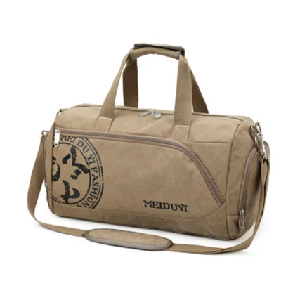Sports Luggage Bag Vintage Large Capacity Canvas Tote Bag Business Travel Versatile Travel Bag Shoulder Bag Crossbody Bag o
