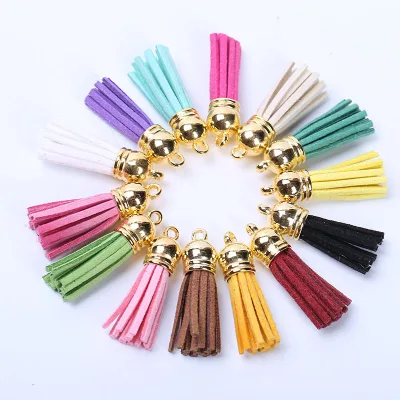 4cm Long Colorful Tassel Vintage Leather Tassels Fringe