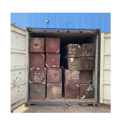 Concrete PADOUK Timber Applicable to Bridges and Building Materials From Congo