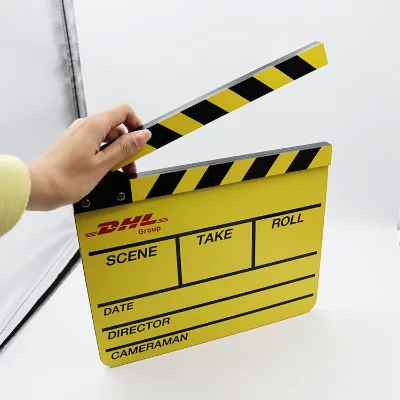 Acrylic Movie Film Clapper Board for Movie Gift Decorate Movie Directors Clapboard Photography Studio Video TV
