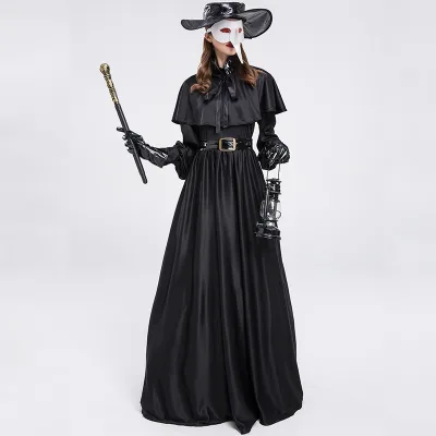 2025 new styles Assassin Uniform Plague Doctor Costume Beak Punk Style Sexy Costume Adult Man Adult Halloween Costumes