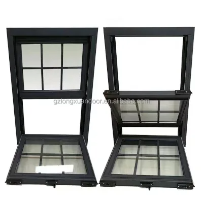 American-Style Lift-up windows with Vertical Opening Aluminum Alloy Frame for Kitchen and Exterior Use