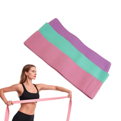 Hot Selling Elastic Fabric Exercise Resistance Bands for Legs Strength Training