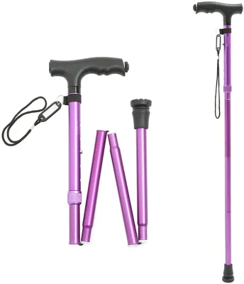 Folding Cane Foldable Walking Cane Lightweight,Portable Hand Walking Stick,
