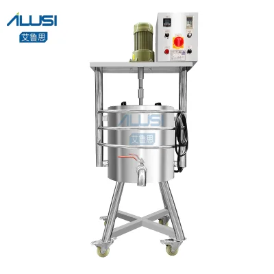 Multi Function Stainless Steel Lipstick Lip Balm Makeup Products Heating Mixing Pot Making Equipment With Discharge Valve
