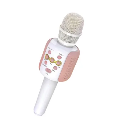 Colorful Children's Microphone Cute Design  Microphone Audio All-in-one Machine Portable Light Microphone
