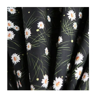 Fonesun-C372 2019 Hangzhou Textile Printing Floral Cotton Fabric for Beautiful Baby Dress