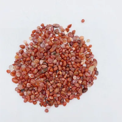 Wholesale Natural Crystal Gemstone Red Carnelian Gravel Agate Stone Bulk Natural Crystal Tumbled Chips