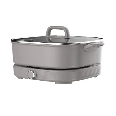 Detachable Base Easy Clean Glass Lid Electric Fast Heating Multi Hotpot