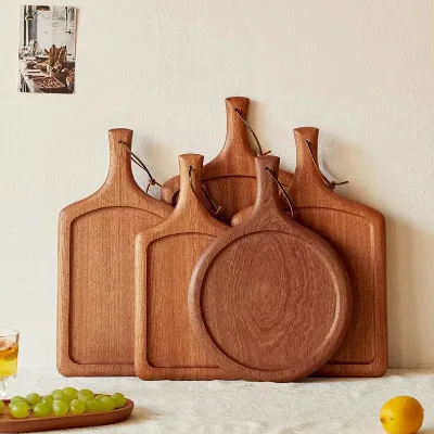 Hot Selling North American Black Walnut Solid Wood Trays Oval Round Rectangular Combinations Increasing Your Repeat