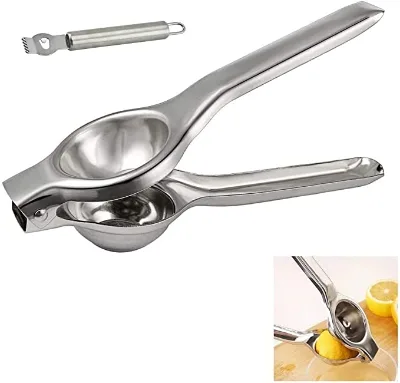 Professional Stainless Steel Manual Hand Press Lemon Squeezer 20*6.5cm Citrus Juicer for Lemons Limes Fruit Vegetable Tool