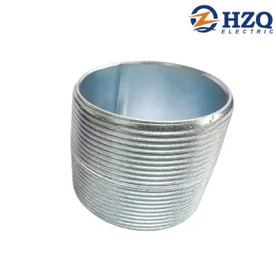 Hot Selling Galvanized Nipple Straight Rigid Conduit Nipple Threaded All Sizes