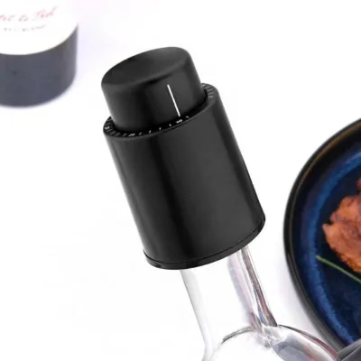 WXL102 Fashion Household Black Preservation Stopper Seal Bottle Bar Sealant Restaurant Tool Pump Kitchen Vacuum Wine Stopper