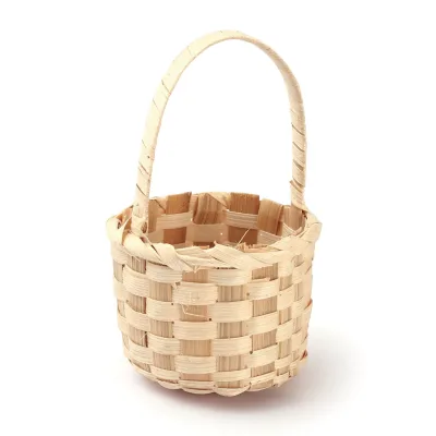 Small Natural Baskets for Gifts Wholesale Best Price Empty Gift Basket with Handle