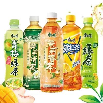 Iced Tea Beverage Master Kong Tea Series Drinks Honey Tea Green Tea Rock Sugar Pear 500ml Box Packaging