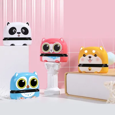 Customizable Cartoon Name Stamp With Self Added Ink Cute Style Waterproof Stamp for Stationery Clothes Books