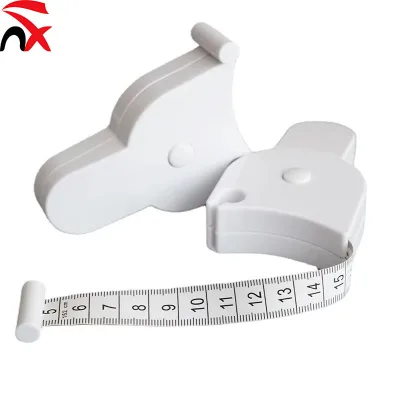 Plastic Retractable Body Measuring Tape 150cm, Automatic Telescopic Waist Ruler for Fitness & Tailoring