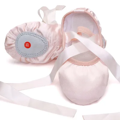 Girls Ballet Dance Shoes Women Ballet Point Shoes Satin Soft Sole Children Practise Ballerina Shoes