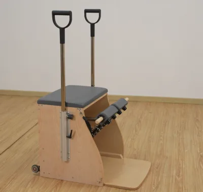 Solid White Maple Pilates Stable Reformer Studio Home Use 4 Springs Maple Wunda Pilates Chair