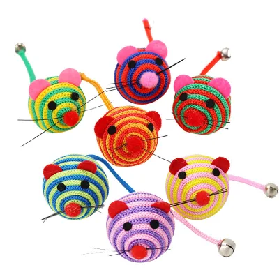 Factory Cheap Cat Mouse Toys Cats Accessories Sound Squeaky Toys Pet Interactive Toy with Bell