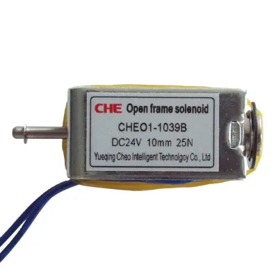 CHEO1-1039B Manufacturer Price DC Frame Type Equipment High Force Tuplar SolenoidPush Pull Actuator Electromagnet