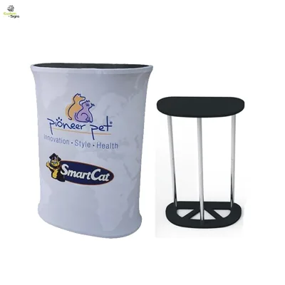 Portable Trade Show Rechargeable Advertising Promotion Tension Fabric Rechargeable Counter