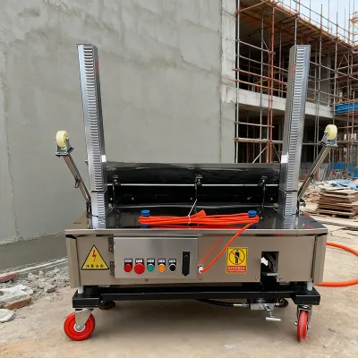 Small Indoor Fully Automatic Wall Repair Cement Smoothing Machine Plastering Machine