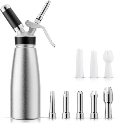 For Cream Dispenser Aluminum Professional for Cream Maker Cream Whipper Eco-Friendly Classic Design Large 500ml