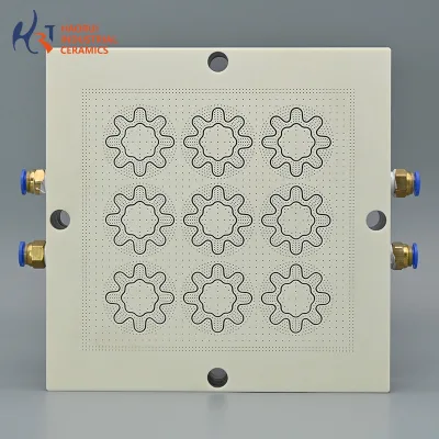 High Precision Porous Ceramic Suction Plate Custom Alumina Ceramic Vacuum Chuck Plate with Laser Drilled Micro Holes